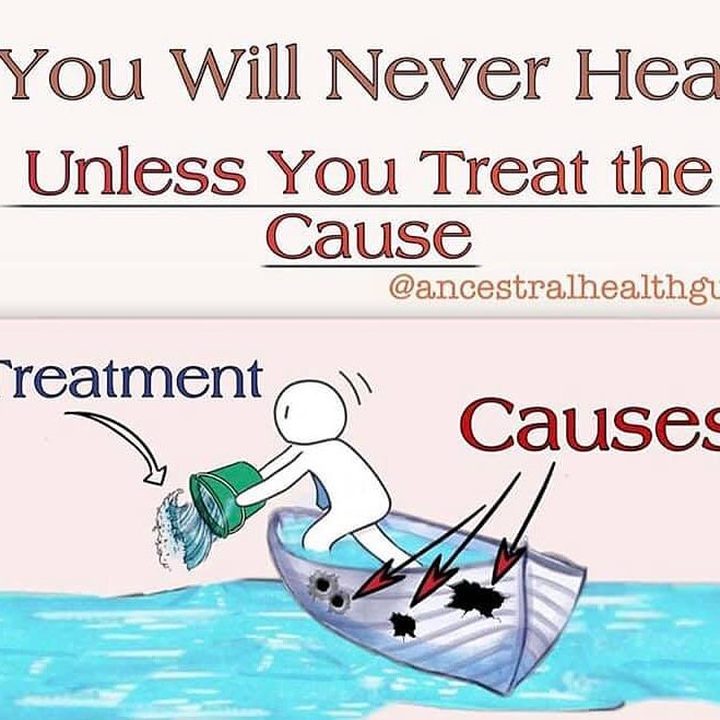 Grandamchic's tweet image. If your body is inflamed your doctor will keep giving you anti-inflammatory drugs as a treatment. 
Potential Root Causes:
•Imbalanced gut (gut dysbiosis)
•Nutritional deficiencies 
•Toxins and chemicals
•Excess sugar and processed foods
•Lack of  #whyiplexus🙌