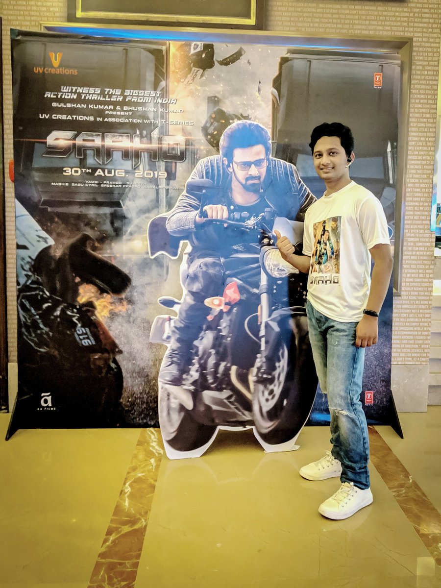 TheArghya's tweet photo. #SAAHO_ERA 😎
.
.
At

PVR P[XL]

(FIRST DAY FIRST SHOW)

@sujeethsign @ShraddhaKapoor @UV_Creations @SaahoOfficial #prabhas https://t.co/tz7CL4aRBQ