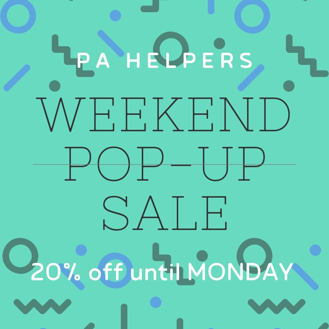MeetthePAs's tweet photo. PA Helpers 20% off Sale until Monday!
https://t.co/71PnTflcWO https://t.co/B5HvGFxoIW