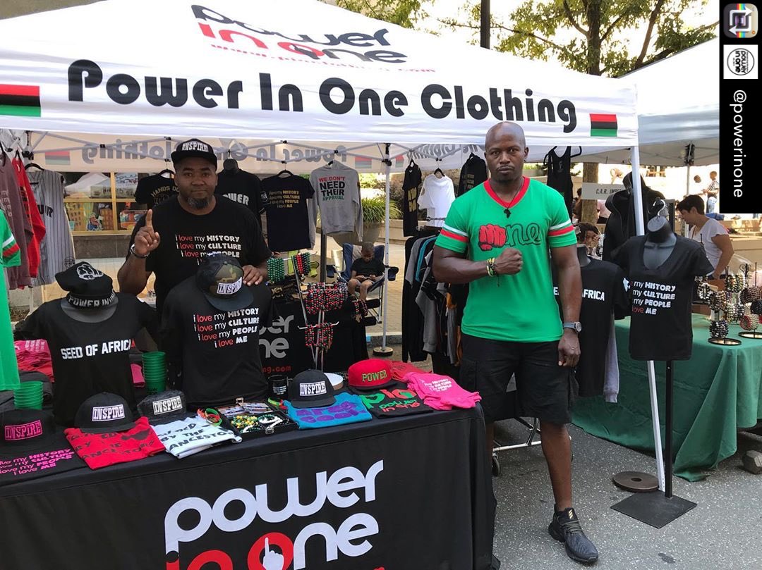 Repost from @powerinone using @RepostRegramApp - POWER IN ONE CLOTHING IN DOWNTOWN RALEIGH, NORTH CAROLINA ALL WEEKEND FOR THE AFRICAN AMERICAN CULTURAL FESTIVAL! Come by and holla at us! 
#PowerInOne #Raleigh #NC #AFRICANAmerican #RBG #RevolutionaryFashion #AfroCool #Guided