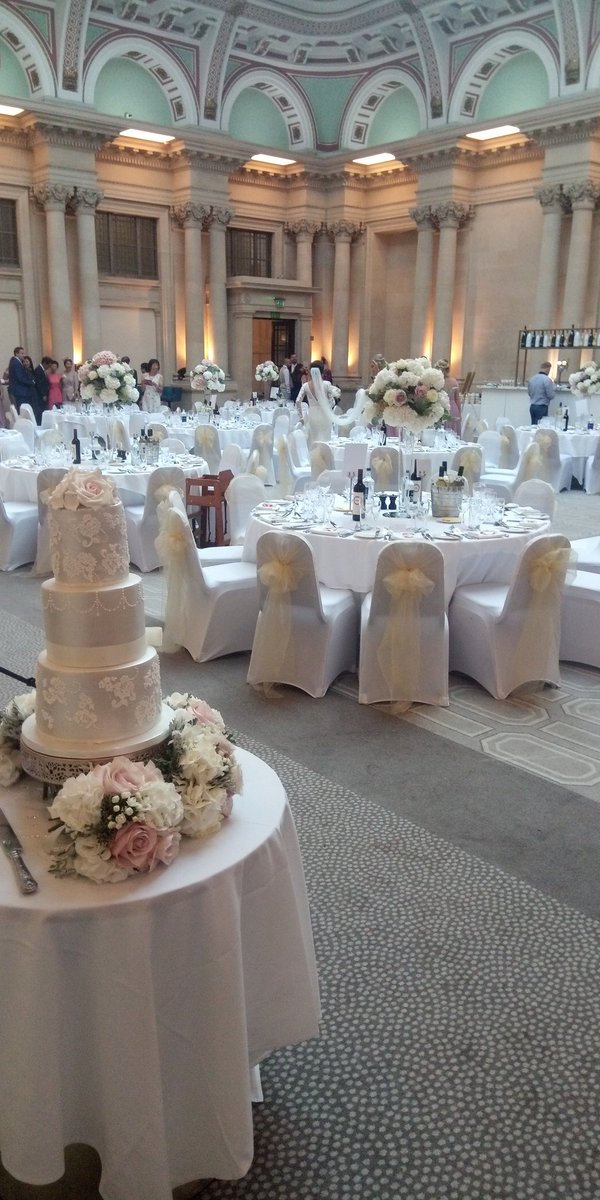 All set for a wedding breakfast at the Harbour Hotel, Bristol.