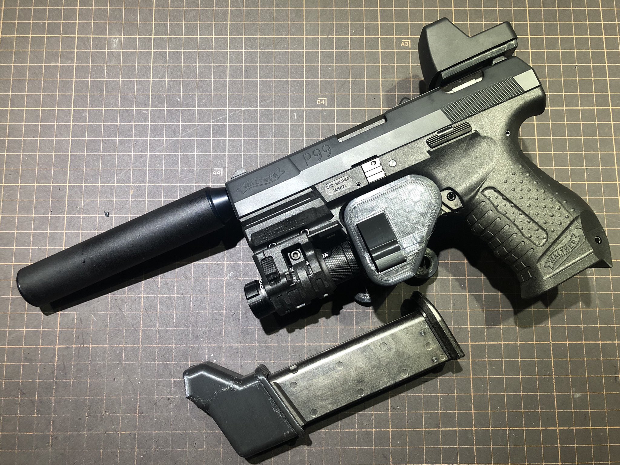 マルゼン　p99 エアガンレビュー[マルゼンWALTHER P99 ブローバック
