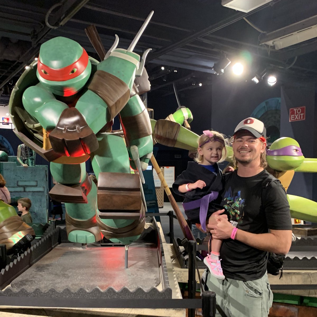 TMNTPodcast's tweet photo. Having a fantastic time at @Nickelodeon’s @TMNT: Secrets of The Sewer exhibit at @orlandoscience #TMNT #NickTurtles https://t.co/R1Q9rG0yTa