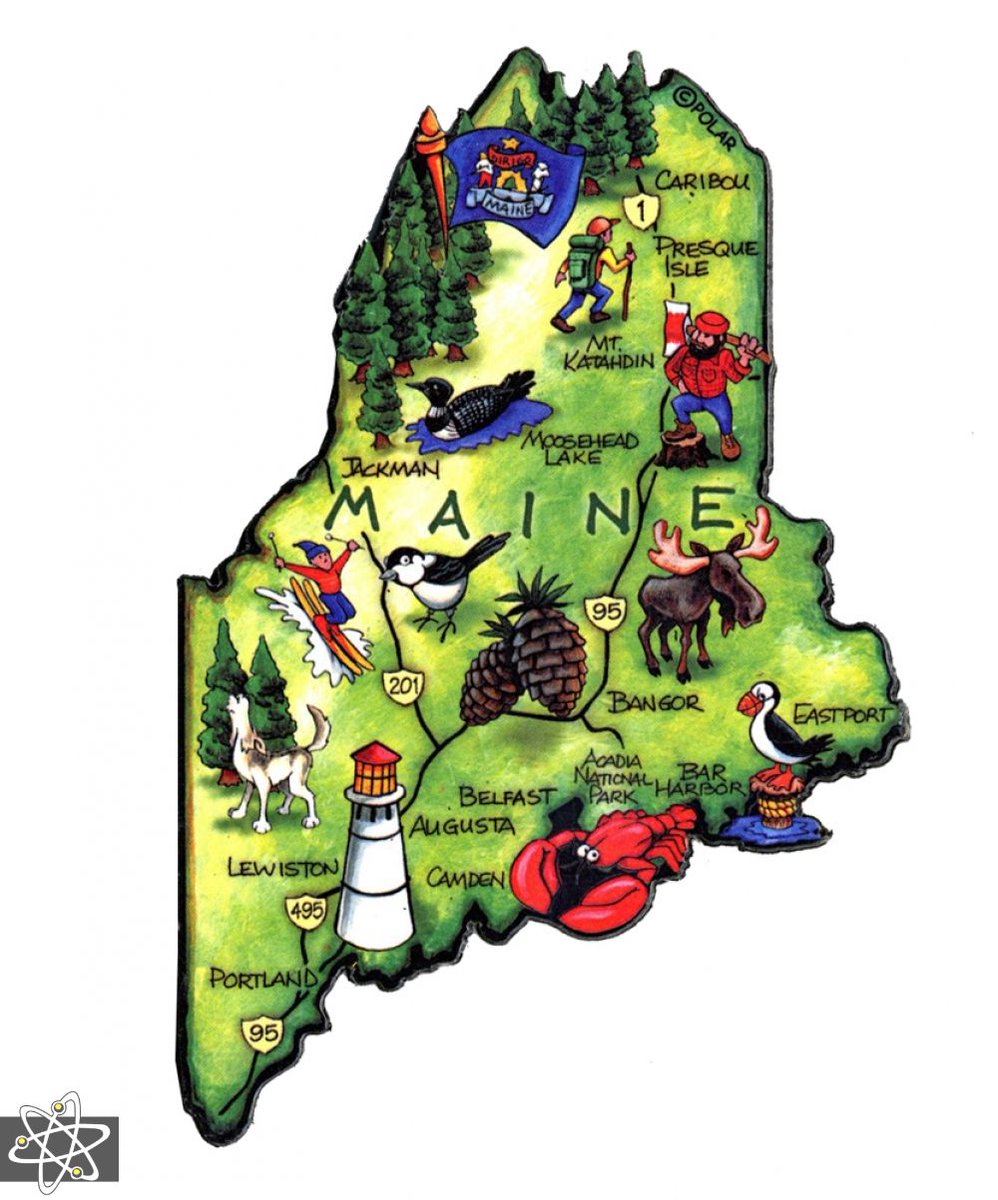 DiscoveryTXK's tweet photo. Fun Fact of the Day: Maine is the only state with a one-syllable name. #DPFACTS #FUNFACTS https://t.co/wn02nWZ1o1