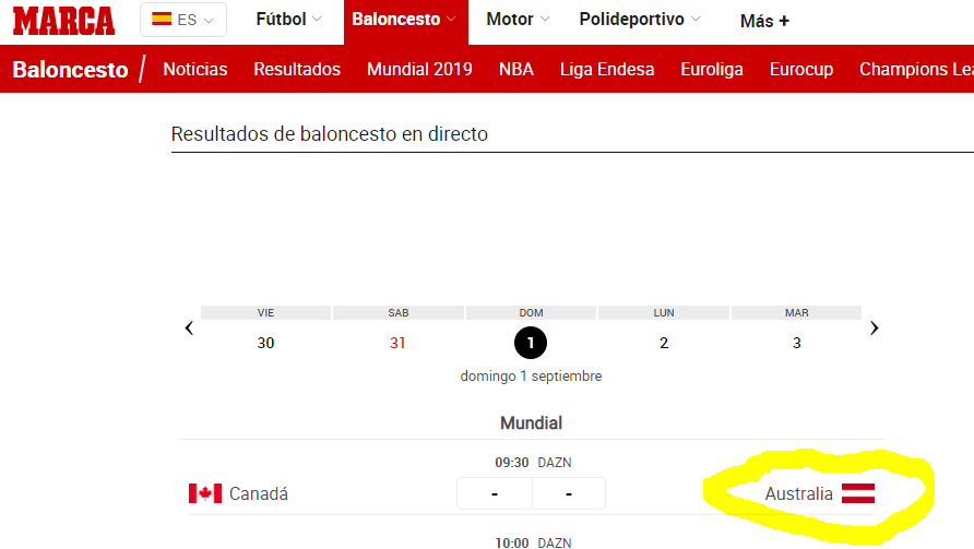 cris13rdc's tweet photo. Rigurosidad deportiva nivel @marca . La clásica bandera de Austria en Australia. https://t.co/OMzv4Kiyhp