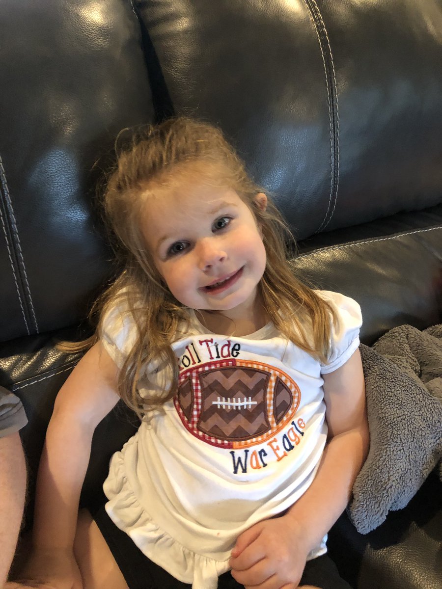Game day baby! #WarEagle #RollTide #babydivided