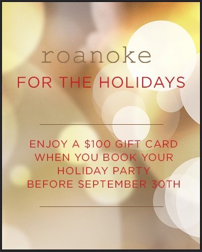Book your Holiday Party early...get rewarded!