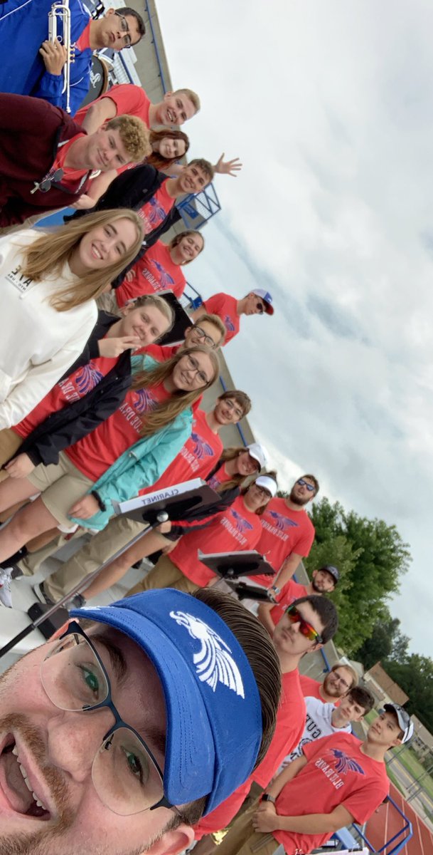 HutchCCBands's tweet photo. Happy GAMEDAY from the Blue Dragon Pep Band!!! We're ready to cheer on the Dragons today!!!!! #HutchCCBands #WaitUntilHalftime #WeGotMemes https://t.co/brNabblbpD