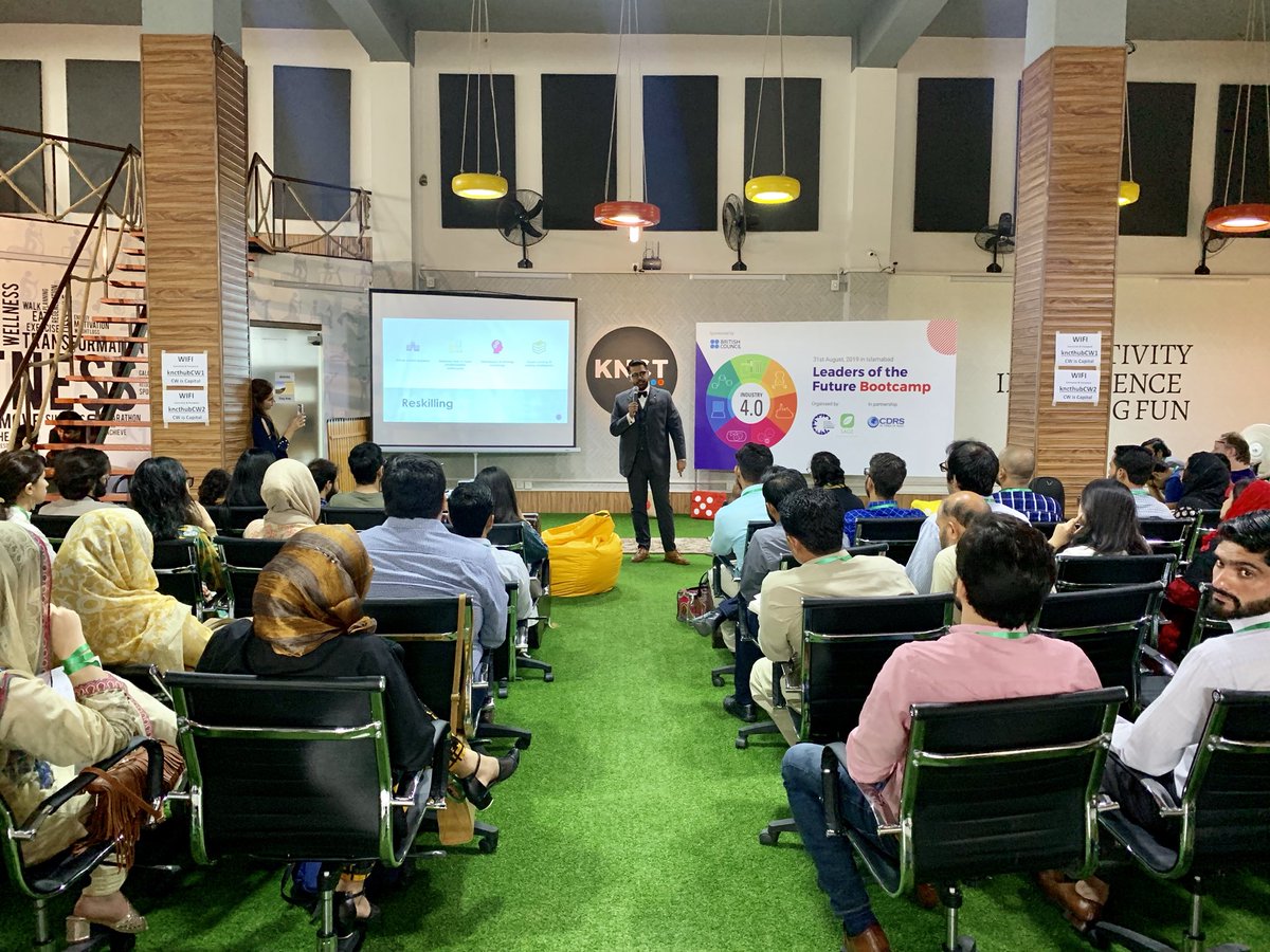 SaadGH's tweet photo. What a day!

Today we at @GSIslamabad pulled off our most anticipated project ‘Leaders of the Future Bootcamp’ that gave an opportunity to 50 young folks to learn, unlearn and relearn ideas in the 4th industrial revolution. 

Grateful to all mentors and volunteers who helped ❤️ https://t.co/hzGdIqrKBn