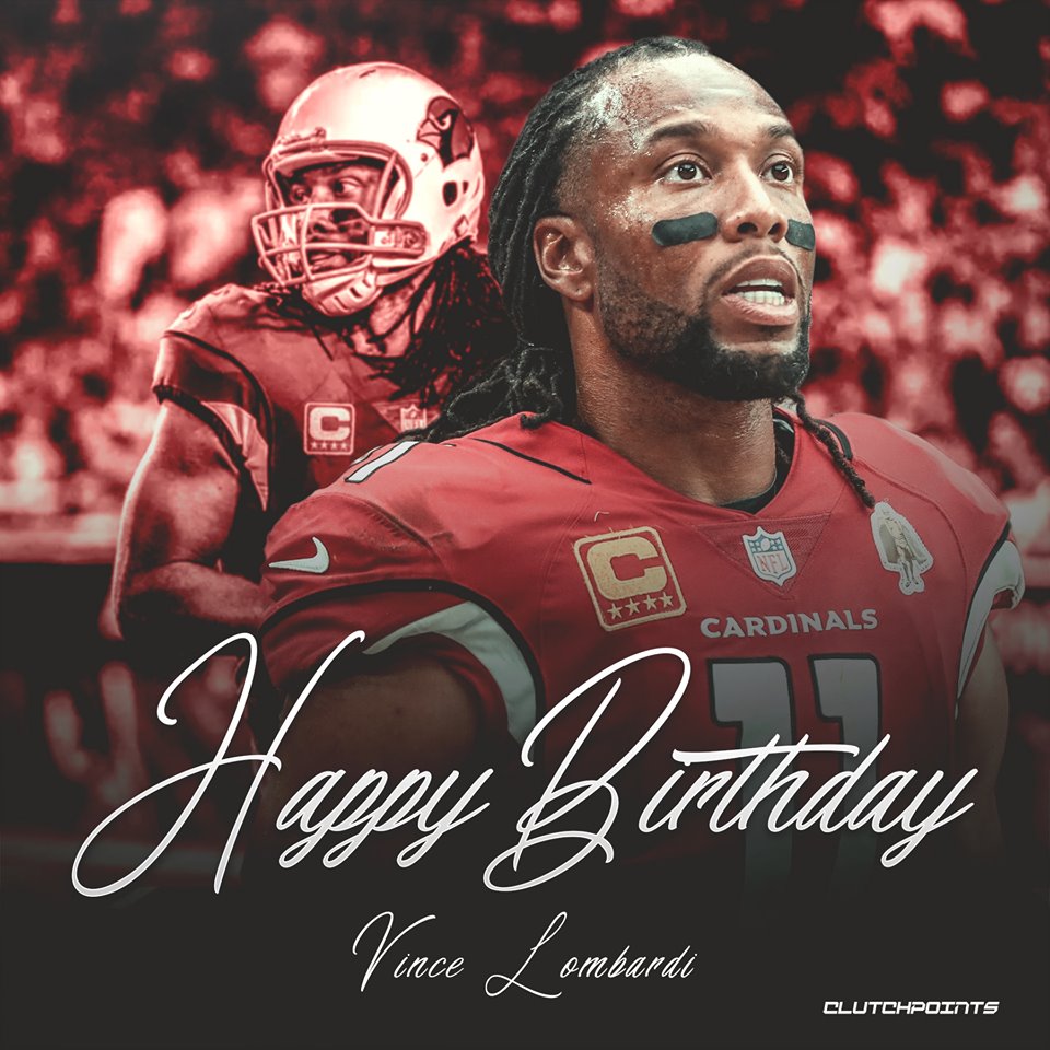Happy 36th birthday to the ageless wonder Larry Fitzgerald   