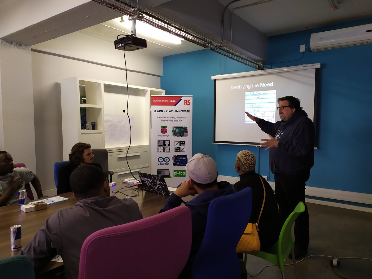 RSOnlineSA's tweet photo. #classisinsession
The @XinaBox team is teaching visitors at the first #RedBullBasement Hatch event in Woodstock, Cape Town how to make their very own weather stations and satellites! Xinabox kits can be purchased from https://t.co/4oOVyXSjm0
#RSComponentsSA https://t.co/AmRWwlAk2h
