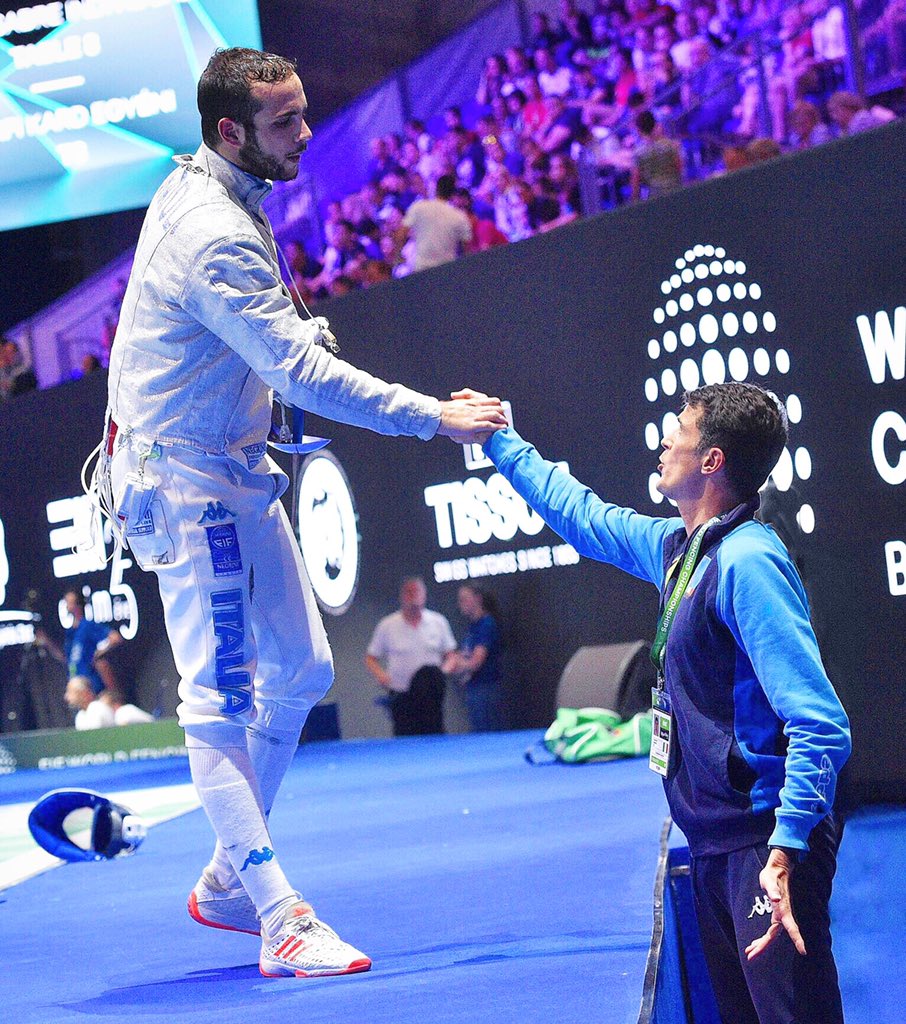 Coach &amp; athlete!! 🤺💪🏼