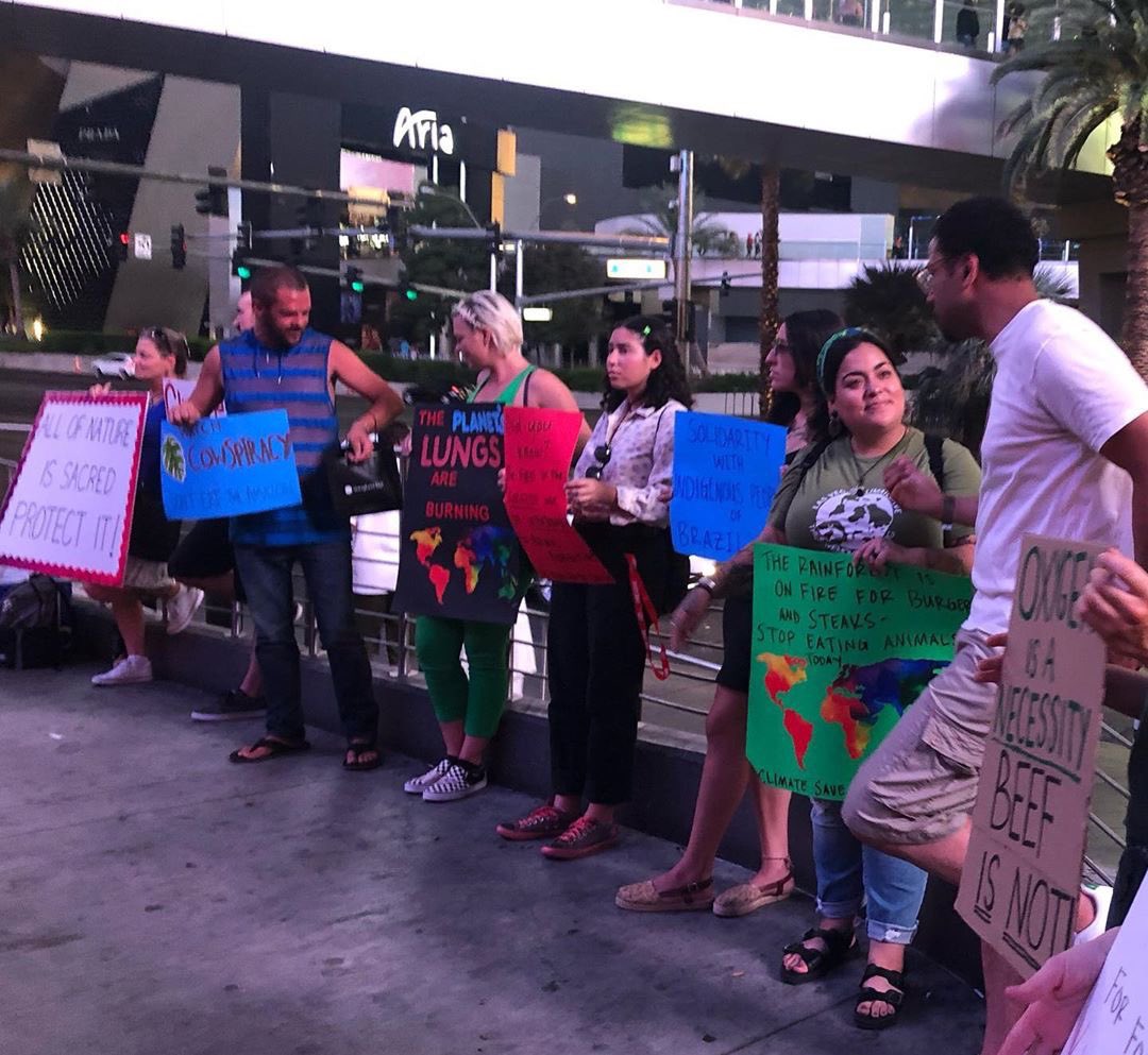 climatesavemvmt's tweet photo. Tough holiday weekend crowd tonight but still got some good convos in and made some impressions! 
See you 9/5 &amp; 9/9 at the Global Days of Action for the #Amazon and on 9/20 for the Global Climate Strike! 🌱🌍

@LVClimateSave 💙
#climatechange https://t.co/bCHBC2CS9V