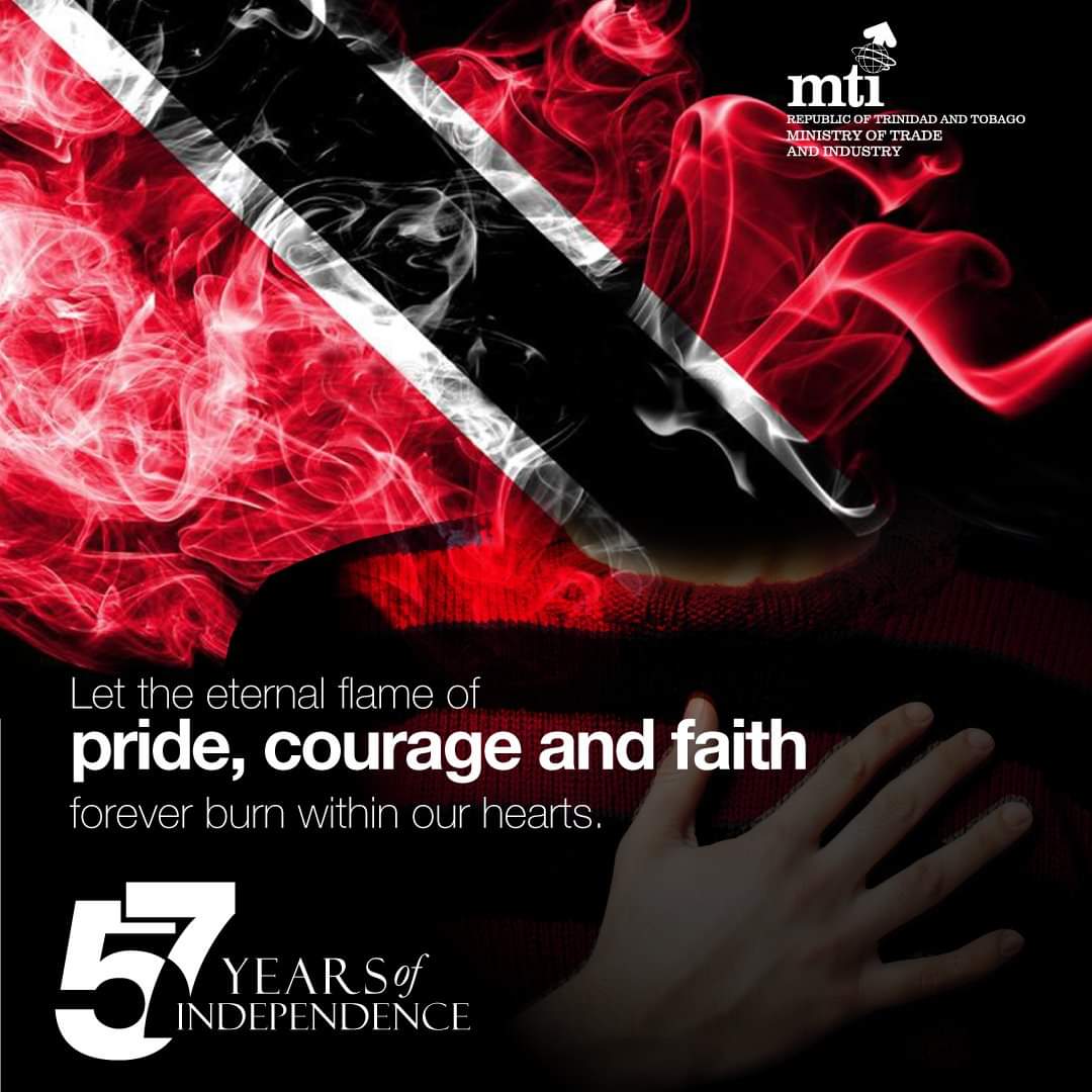 TradeInvTourism's tweet photo. Happy 57th Independence Day #TTIndependence #celebrating57years https://t.co/CS8V3PXDAv