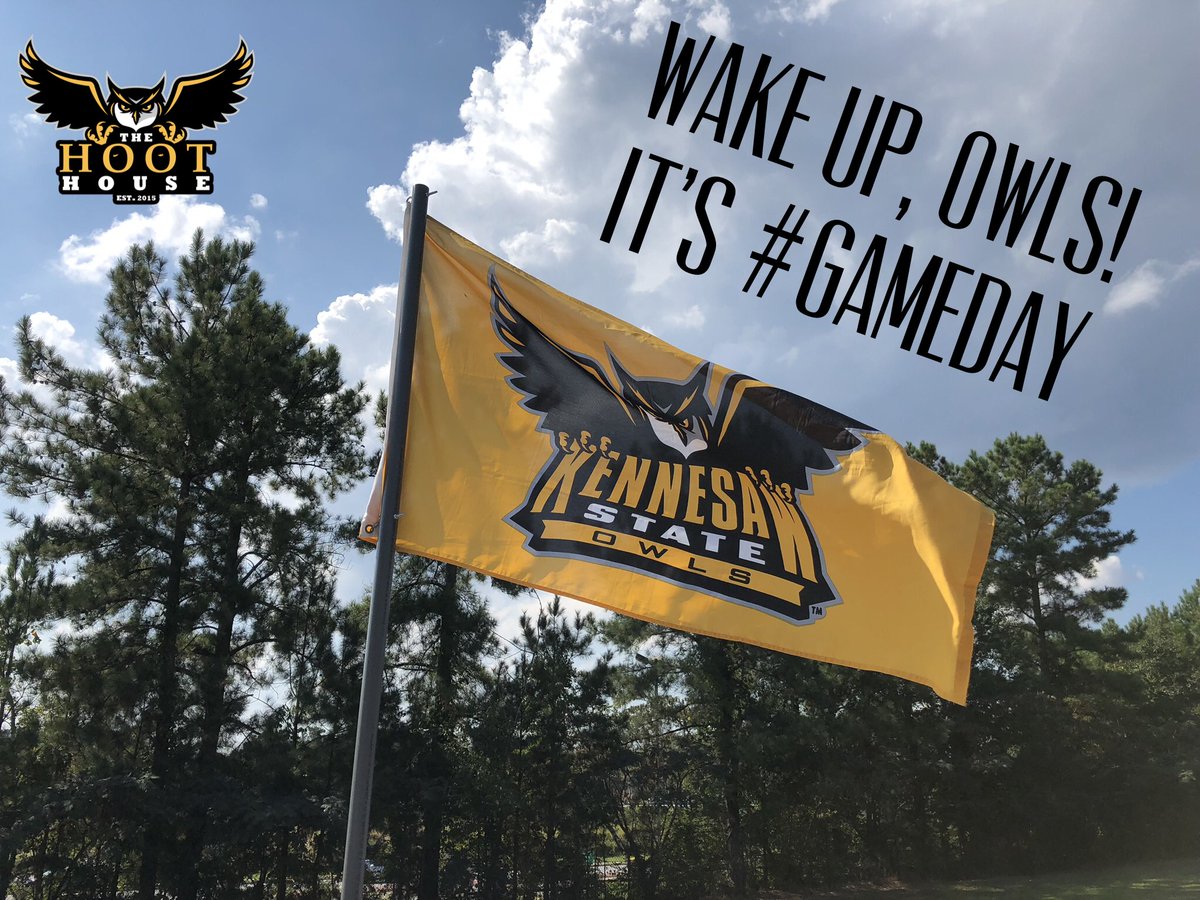 ksuhoothouse's tweet photo. It has arrived! #GameDay! Rise and shine and polish of that #BlackAndGold! See you there, Owls! #TheHootHouse #GoKSUOwls #ForeverOwl #FindYourWings #CollegeFootballKickoff #FootballSeason #TailgateSeason https://t.co/Wt8PtKqiow
