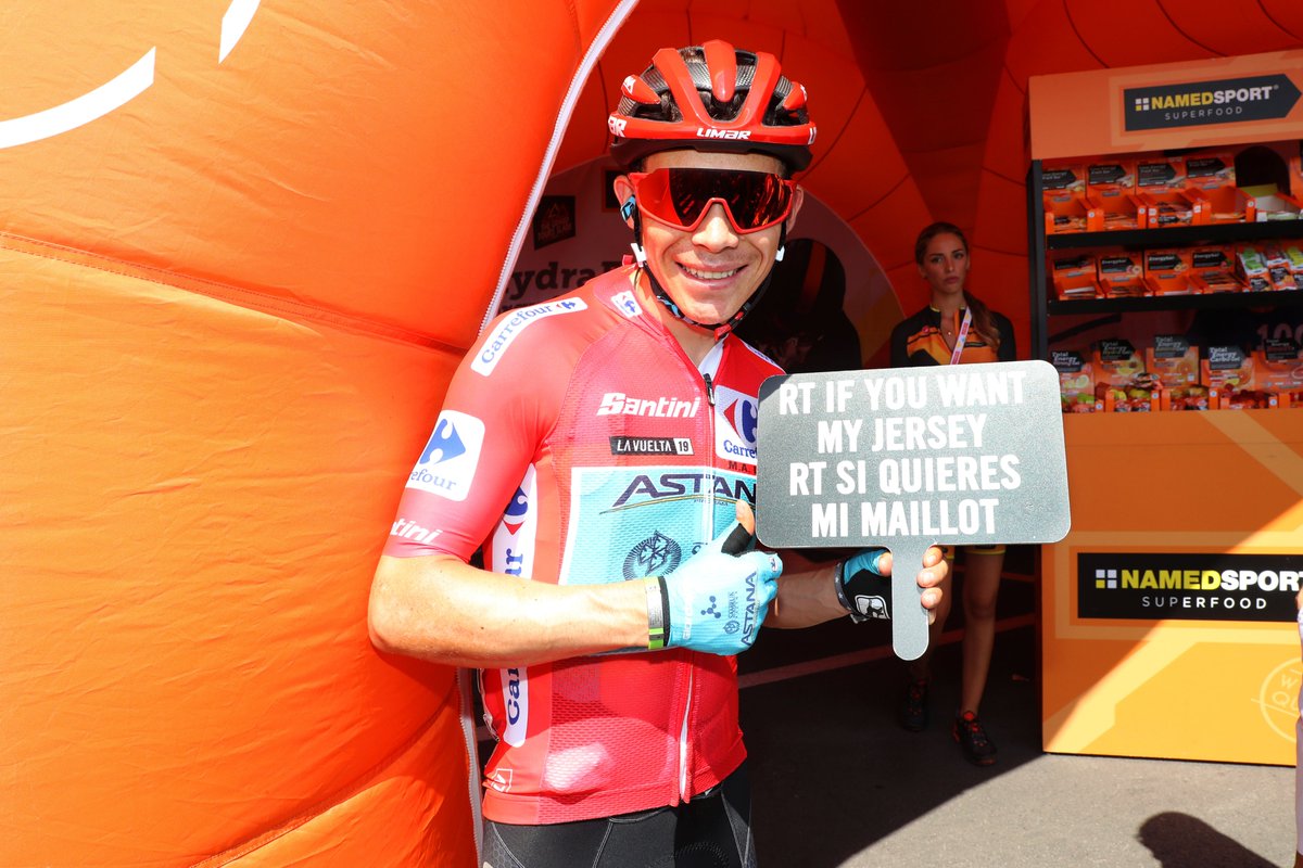lavuelta's tweet photo. 🇪🇸 Gana el maillot del líder ❤️ LA ROJA 
¡Sorteamos uno cada etapa!
➡️ RT + FOLLOW a La Vuelta y @CarrefourES para participar.

🇬🇧 Win the leader's jersey ❤️ LA ROJA
We giveaway one per stage!
➡️ RT + FOLLOW La Vuelta and @CarrefourES to enter. https://t.co/9cqjMEONeU