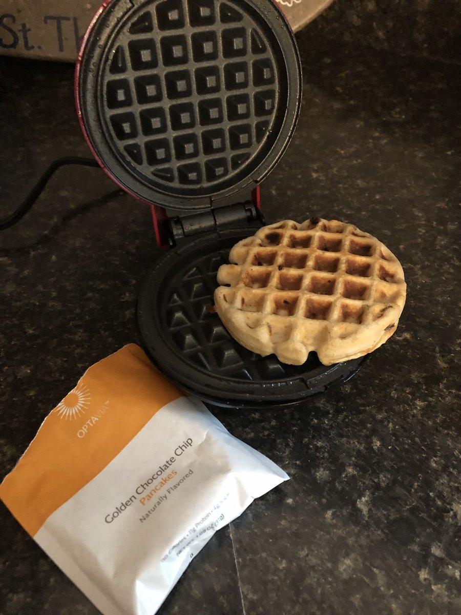 Choc chip waffle anyone? #healthybreakfast, #healthyhabits #morninghabits