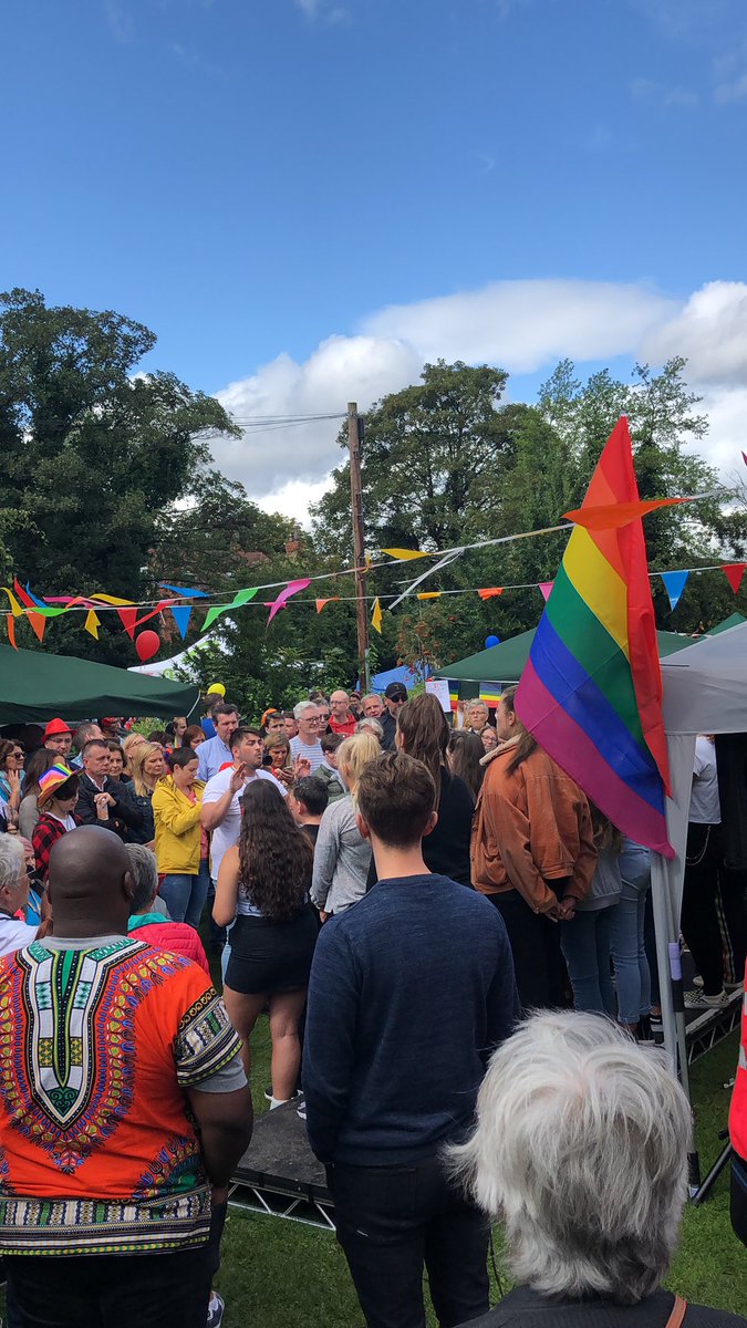 HopwoodPride's tweet photo. Manchester Youth choir smashing it at Didsbury Pride! #pride #LGBT #Hopwoodhall https://t.co/Ve3Fywx89S