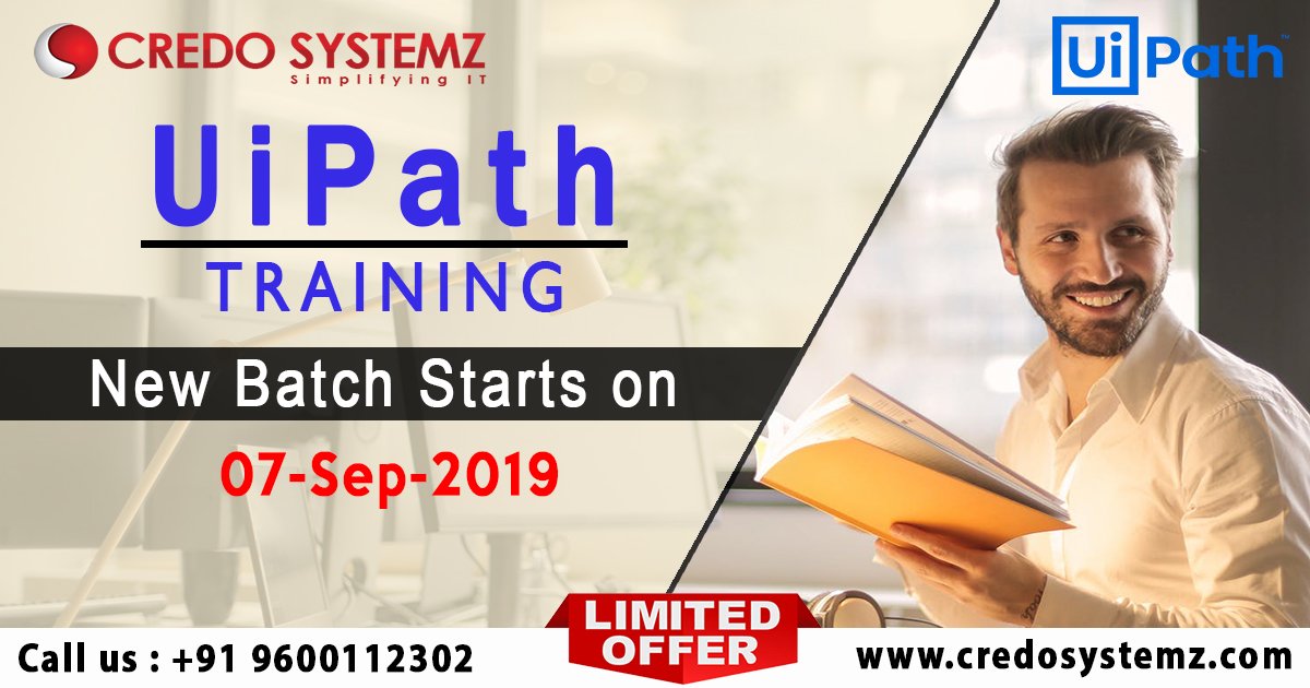 CInfantroshow's tweet photo. UiPath is a leading Robotic Process Automation vendor providing a complete software platform to help organizations efficiently automate business processes.

Course Content: https://t.co/A0djsjI7EI 

Free Demo: 
+91 9884412301 / 9600112302 

#RPA #UiPath #Training #CredoSystemz https://t.co/m04ThQHoU5