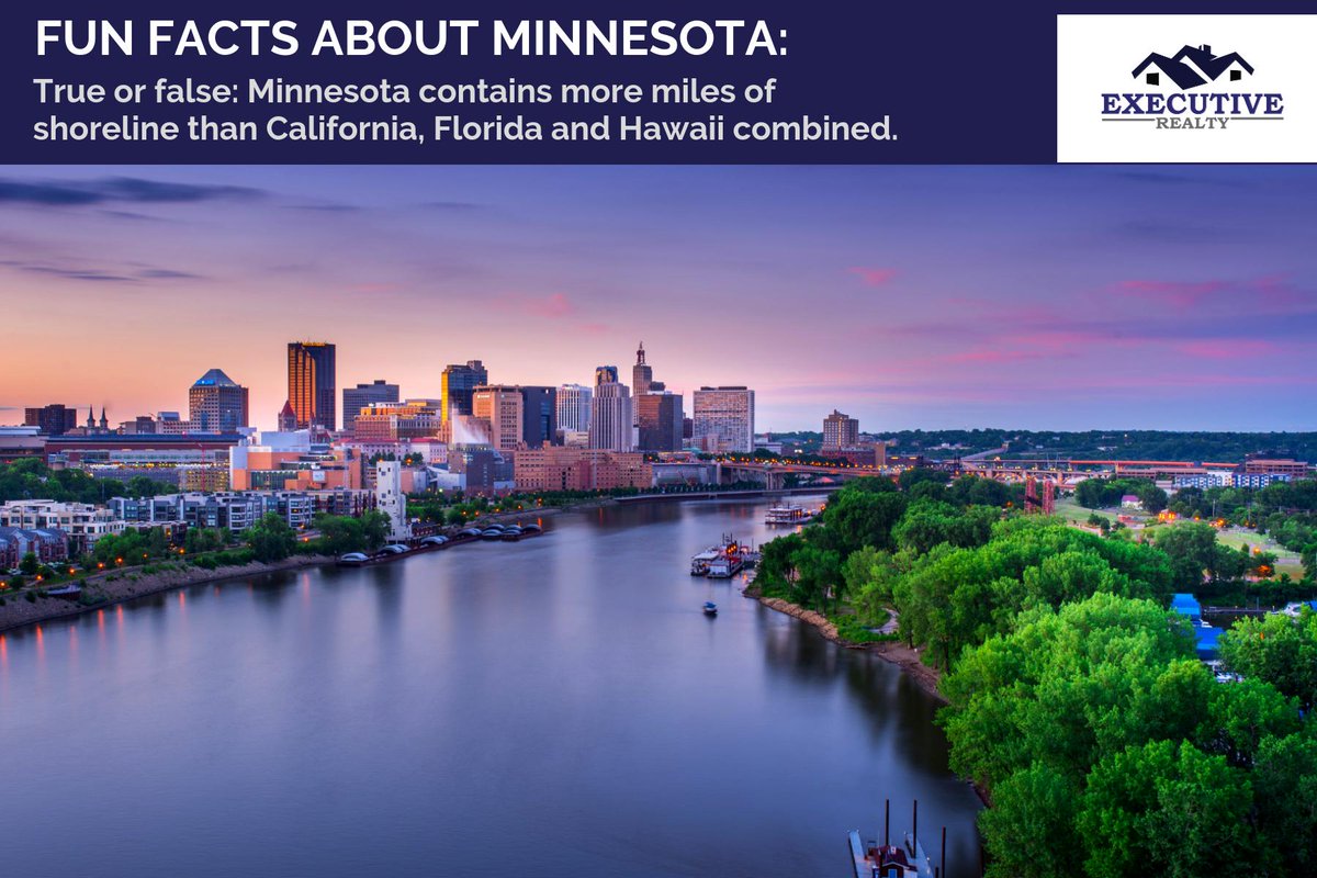 ExecutiveMn's tweet photo. True. Although one blogger says it's only true if you consider rivers and streams. (Minnesota History Center:-)
#RealEstate #Home #Realty #ForSale #NewHome #Property #DreamHome #Investment #Tips #Minneapolis #executiverealtymn #Minnesota #MinnesotaRealEstate #HomeSale #HomeTips https://t.co/n3QI0qMen2