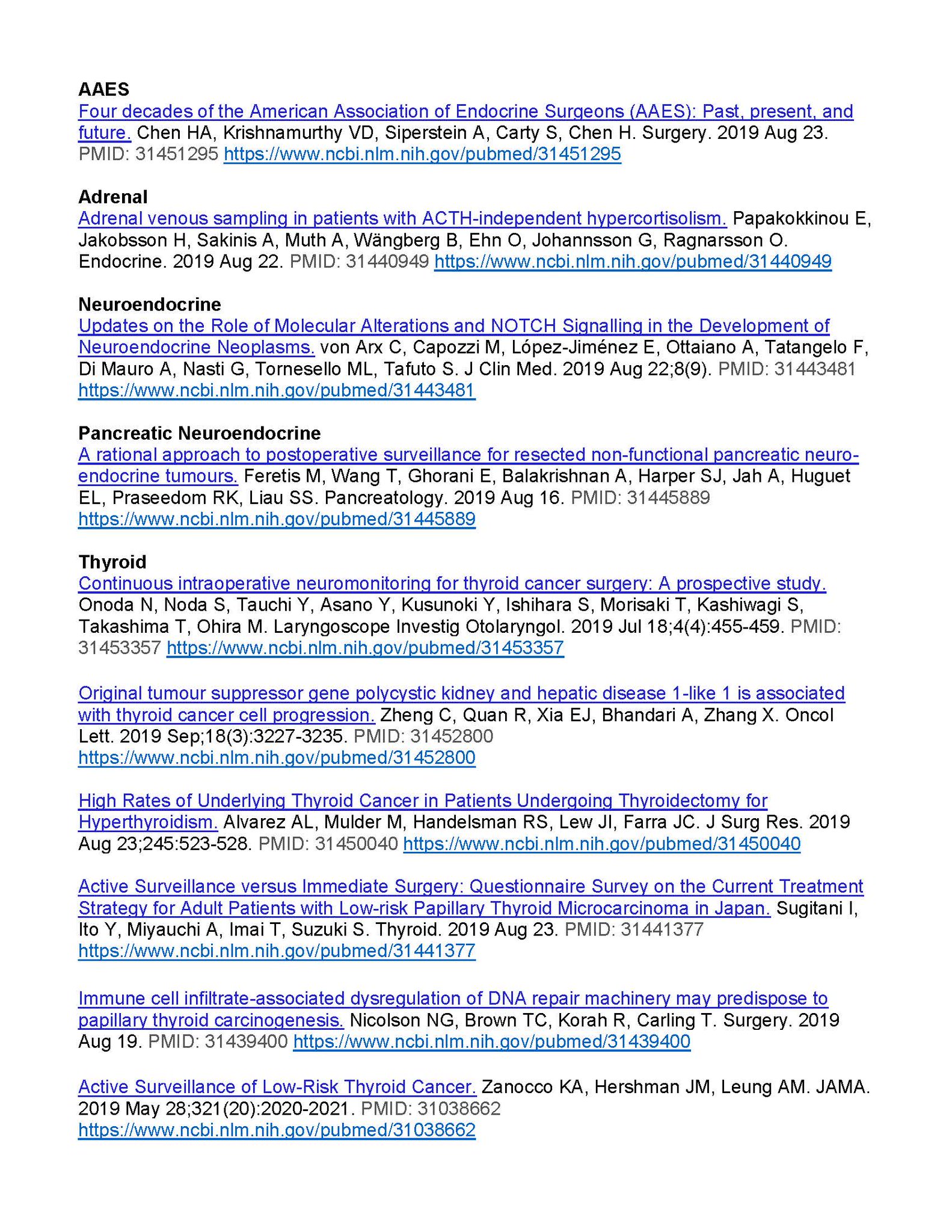 American Association Of Endocrine Surgeons Check Out These Endocrine Surgery Related Articles Published Online Or In Print This Week Theaace Ataleadership Amcollsurgeons Thycainc Gdatf Amthyroidassn Paratroupers1 Netcancerblog
