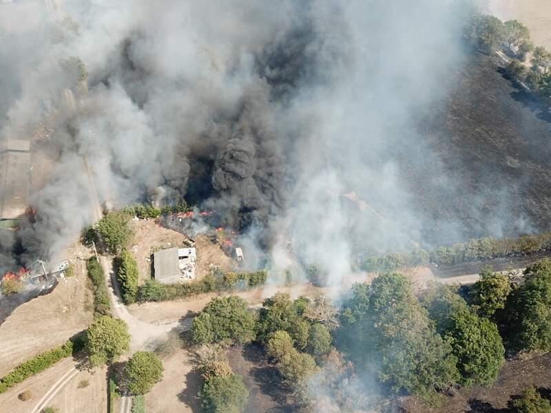 Pompiers03's tweet photo. ⚠️ 25 ha en 🔥 en cours à La Chapelaude 
Facilitez l’accès des secours ⚠️ https://t.co/GbT0klvDrW