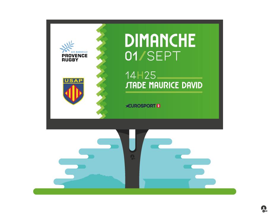InfosProd2's tweet photo. Match entre @ProvenceRugby face à l'@usap_officiel #PROD2 J2 https://t.co/nHzFZGP9CC