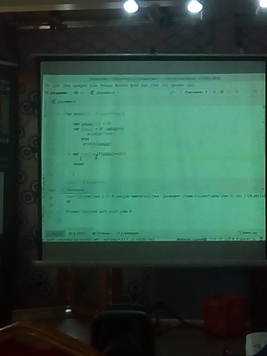 APhrophet's tweet photo. Live at @KswfHub PORT HARCOURT for ALC PHASE 2 MEET UP! 
currently on intro to kotLin! JUST WROTE MY 1ST IF STATEMENT with kotLin 

#ALCPHASE2MEETUP  #ALCPORTHARCOURT #ANDROIDDEV #TECHINPH #KOTLIN https://t.co/7LLkEEikuR