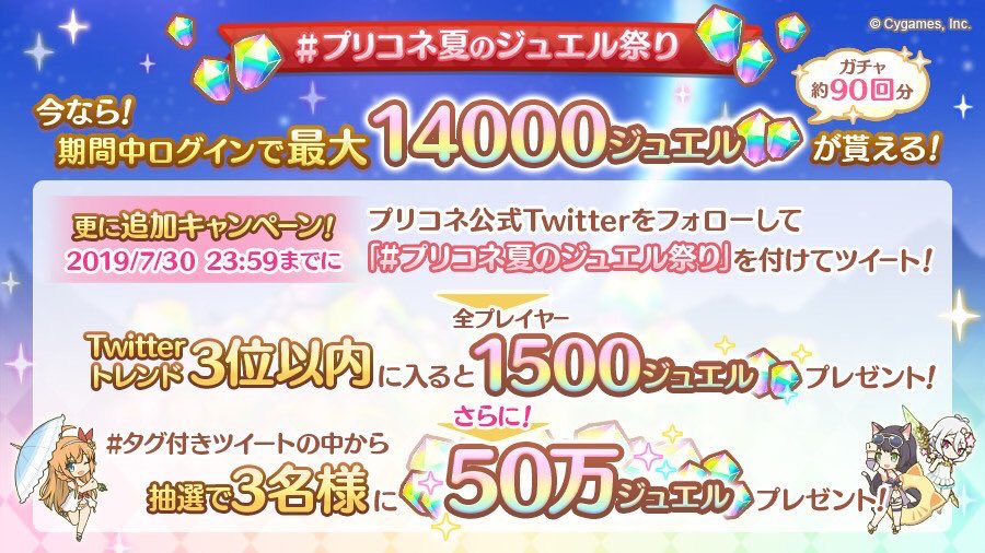 Avainsana プリコネ夏のジュエル祭り Twitterissa Avainsana プリコネ夏のジュエル祭り Twitterissa
