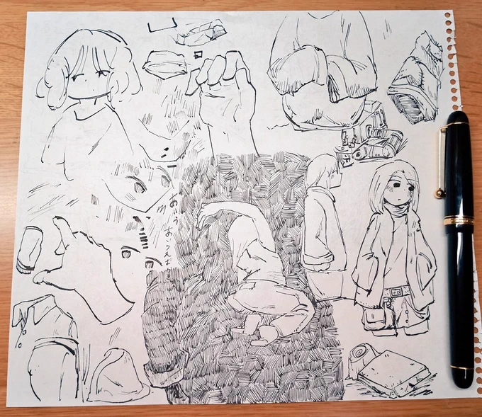 練習してたら少しだけペンになれてきた気がする 