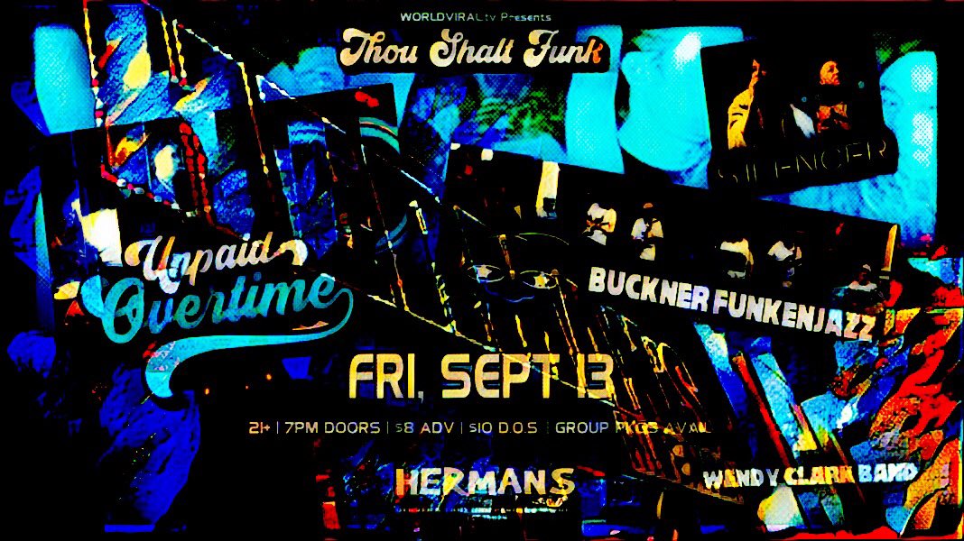 My band rocks @HermansHideaway with our dear friends #BucknerFunkenJazz in two weeks! Please bring yourself and tell a friend! Cheers! #livemusic #Denver #rock #Rockies #EXISTENTIAL #WENDYCLARKBAND #WCB