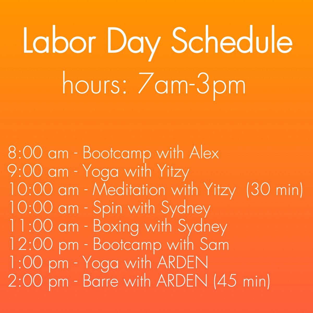 Happy Holiday Weekend, Chalk fam! 🏖 We’ll be open on Monday with a modified schedule. Hours: 7am-3pm.