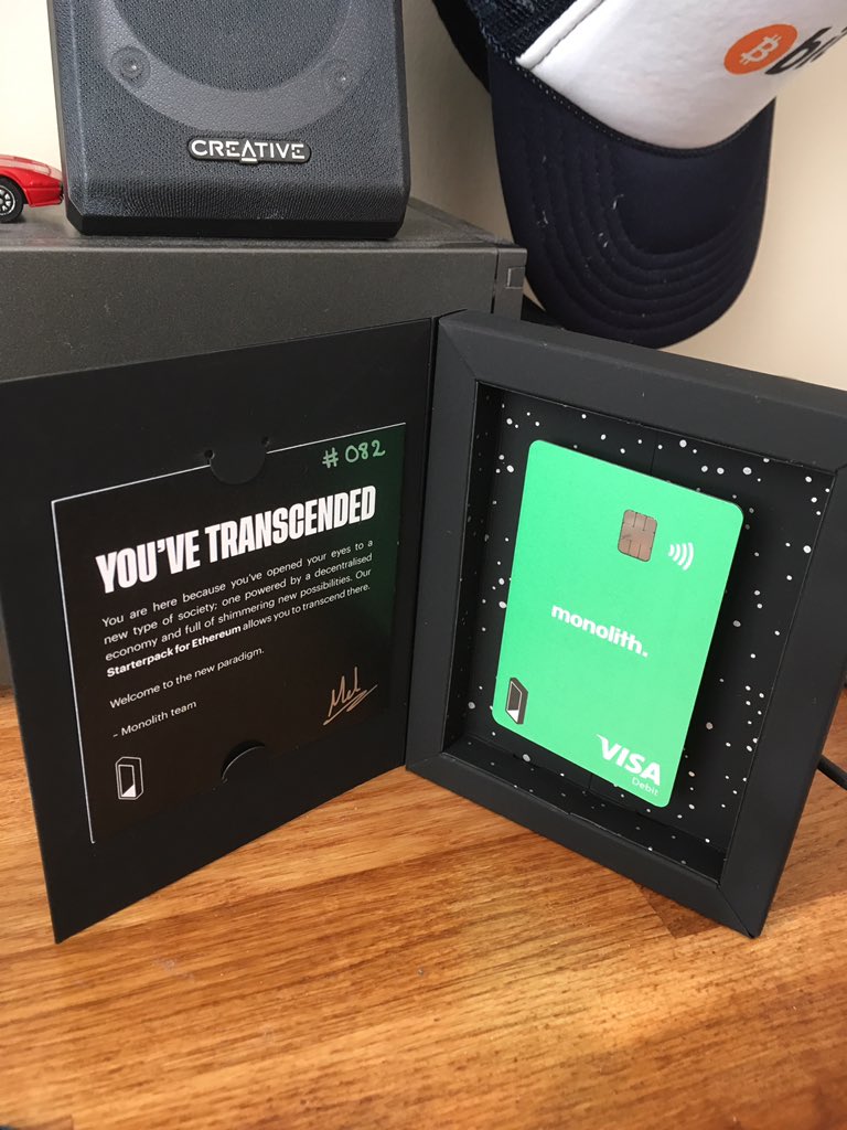 NoHandleRequird's tweet photo. @monolith_web3 thanks guys! Looking forward to decentralised banking and cutting the cord #monolith #tokencard #ethereum https://t.co/umCG9PWL01