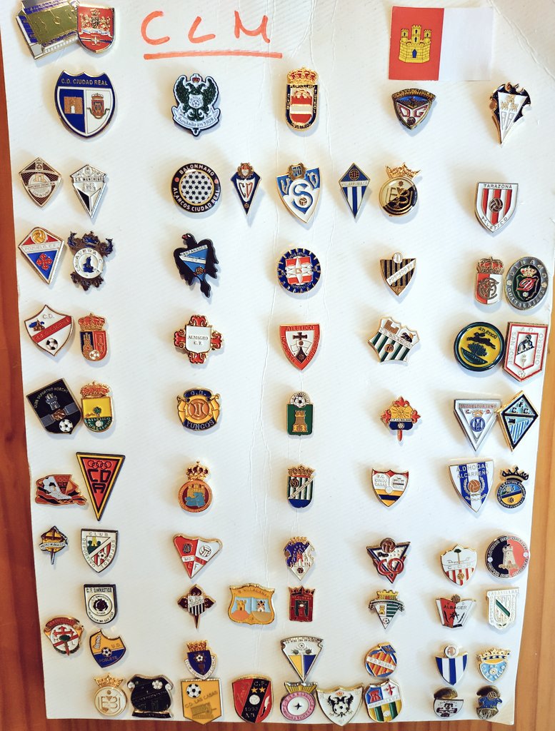 ¡Cómo no!... Toda mi recopilación de pines del fútbol castellanomanchego!🔴⚪

Seguimos sumando a la colección. 🙌🏻📌

#micolecciondepines