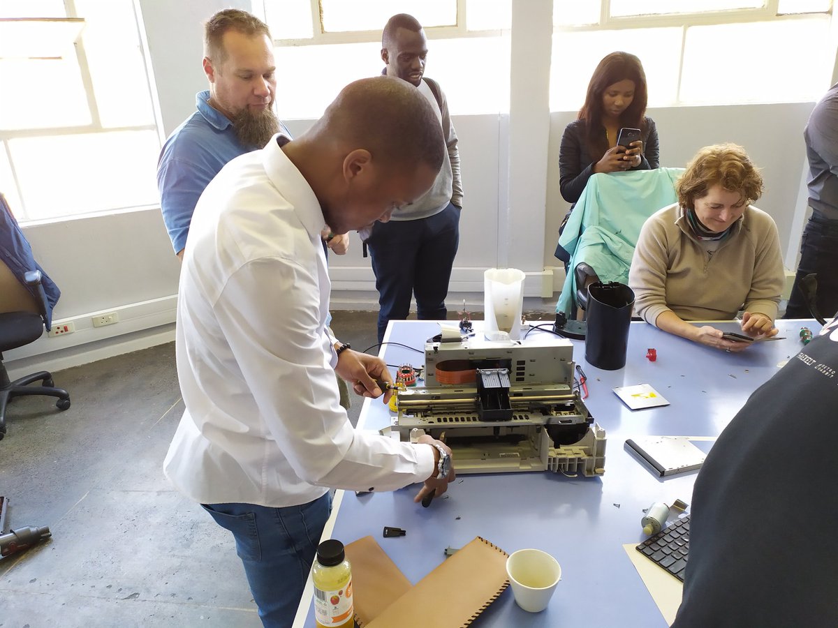 RSOnlineSA's tweet photo. All things fall apart... Until you are able to put them back together that is! The #RedBullBasement has brought people of all ages together in the name of tech. #RSComponentsSA https://t.co/DpOiwlBs7n