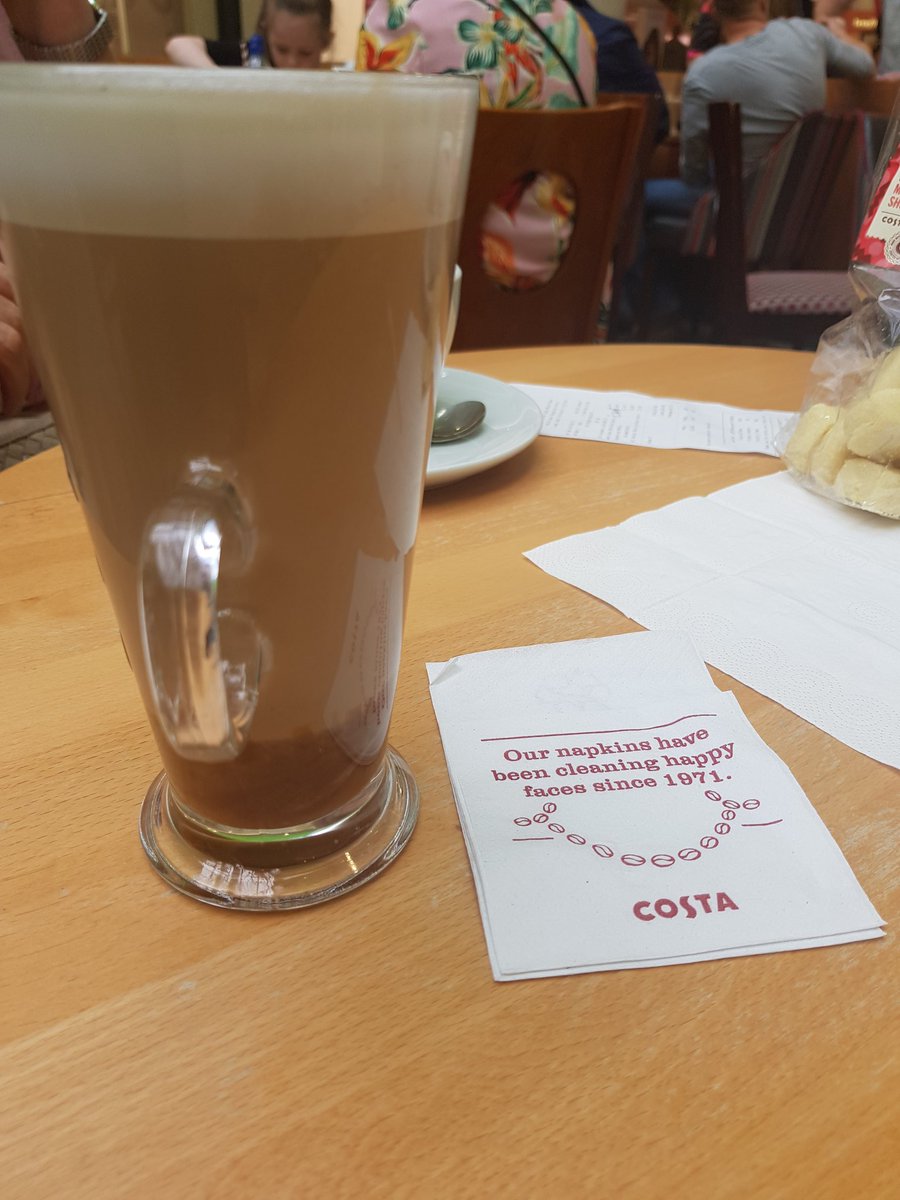 5💫 to @CostaCoffee at White Rose. Made me a special, un-contaminated coffee after I explained about my coconut allergy. 👍👍👍 #allergies #coconutallergy