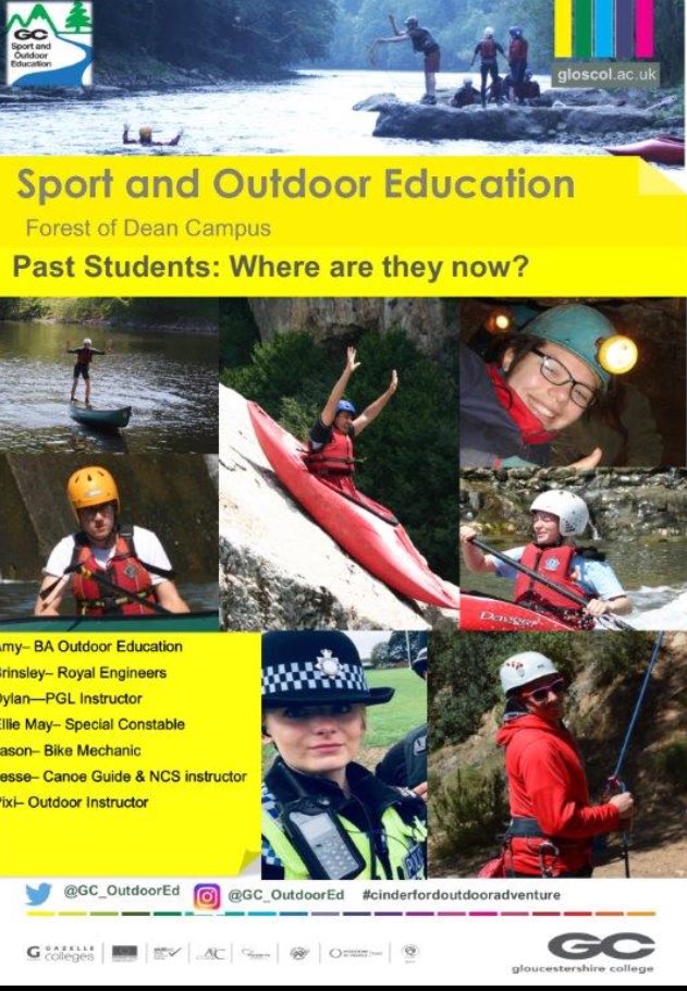 #wherearetheynow ..looking at past students current careers.. great to see where they got to.. #outdoorinstructors #practicallearning #cinderfordoutdooradventure #gloscol #forestofdean #deanwye