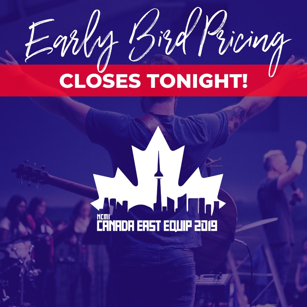 ncmi_canada's tweet photo. Early Bird pricing ends at midnight!  Don't wait - register for the Canada East Equip now at https://t.co/O90Wt4OmJO https://t.co/SoIS92RkWc