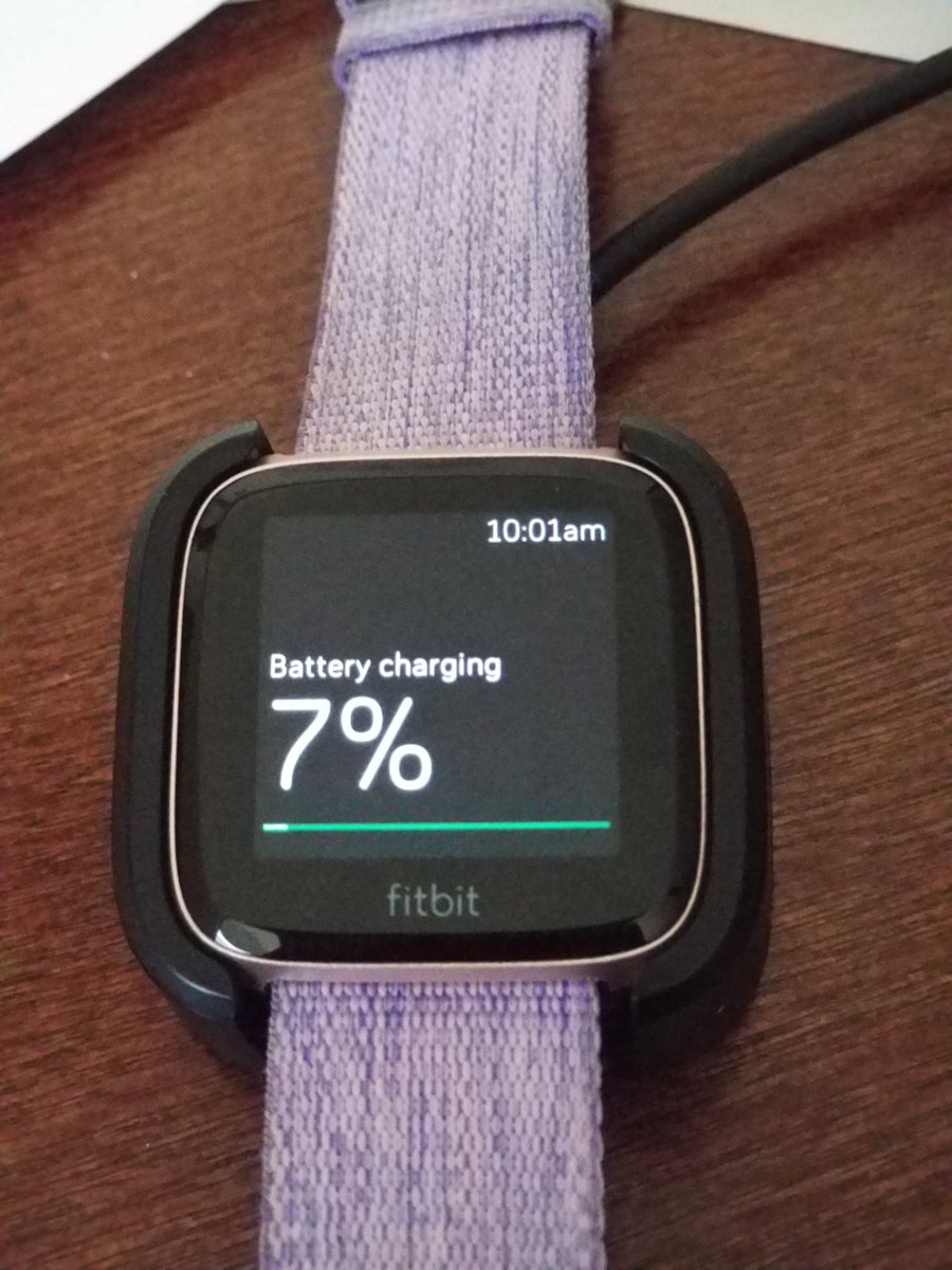 RenewedDawn's tweet photo. @fitbit  you are killing me. 85% to 0% in less than 2 hours. Now charging again!! #andthisisareplacement https://t.co/TOlegmQBGQ