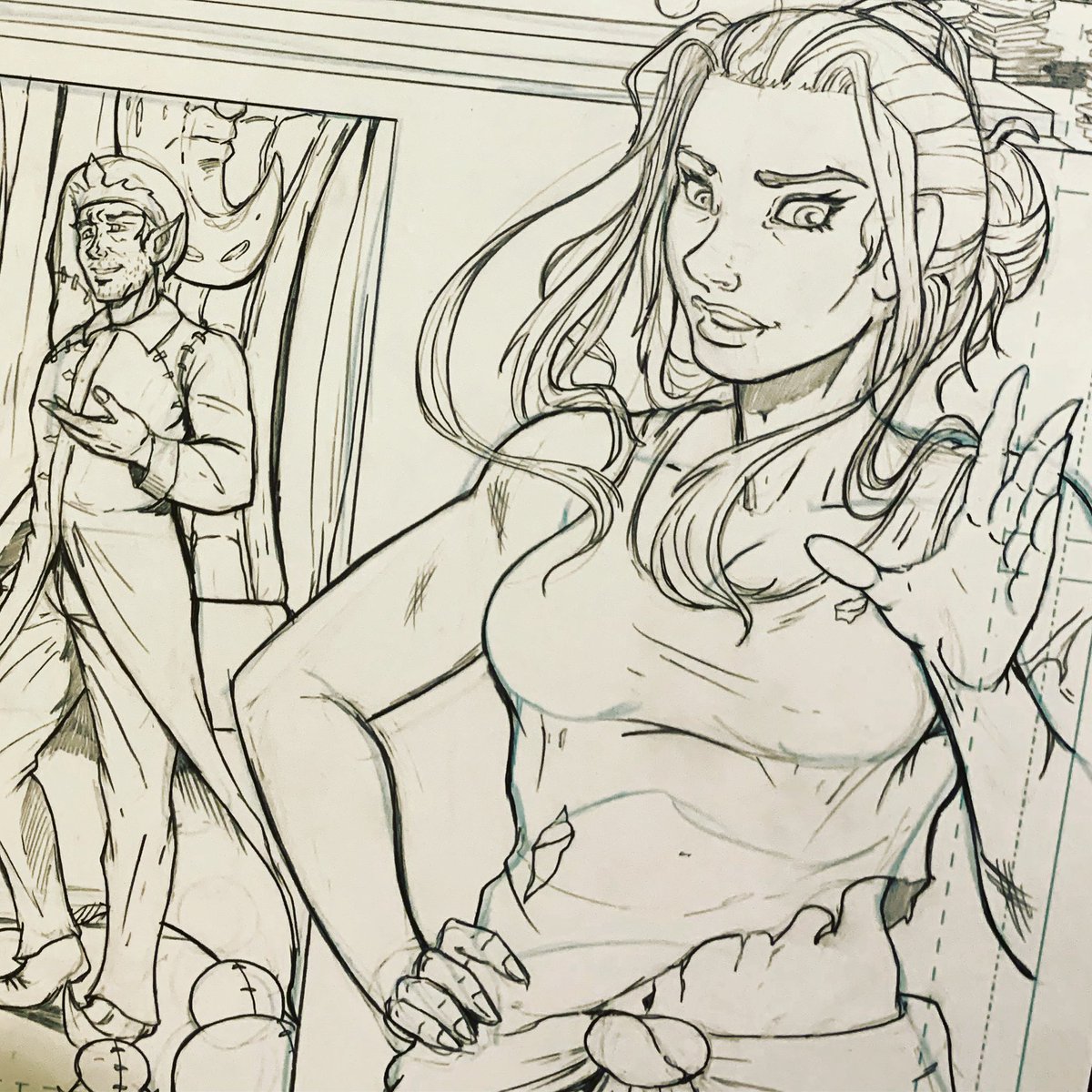Little preview pic from All I Have to do is Dream issue 5! This issue is taking a little longer than I hoped but it’ll be done soon enough, promise! #comics #comicart #indiecomics #drawing #fantasy #fantasyart #makingcomics #pencil #comicpages #allihavetodoisdream