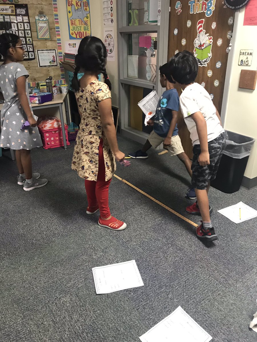 mskiedaisch's tweet photo. We did the Paper Airplane STEM Challenge to learn how to measure using yards! #Cisd #Cisdlearns #vre #vresecond https://t.co/J4Hwjcpqwn