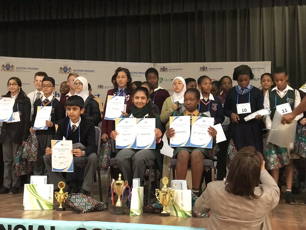 shinde_dip's tweet photo. Pleasure to share that my daughter Saumya Shinde won the #first_position 🏆in spelling bee 🐝 competition in Gauteng province. Now she will representing Gauteng province in the National level scheduled on 21 Sept. 19. @DBE_SA @EducationGP https://t.co/cBOYwmUhDs