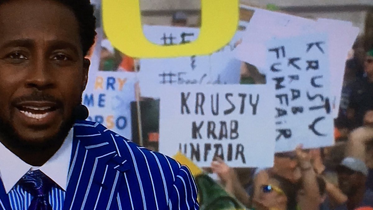 Redditcfb Krusty Krab Unfair Krusty Krab Funfair Gamedaysigns T Co 8anzrdiwup Twitter