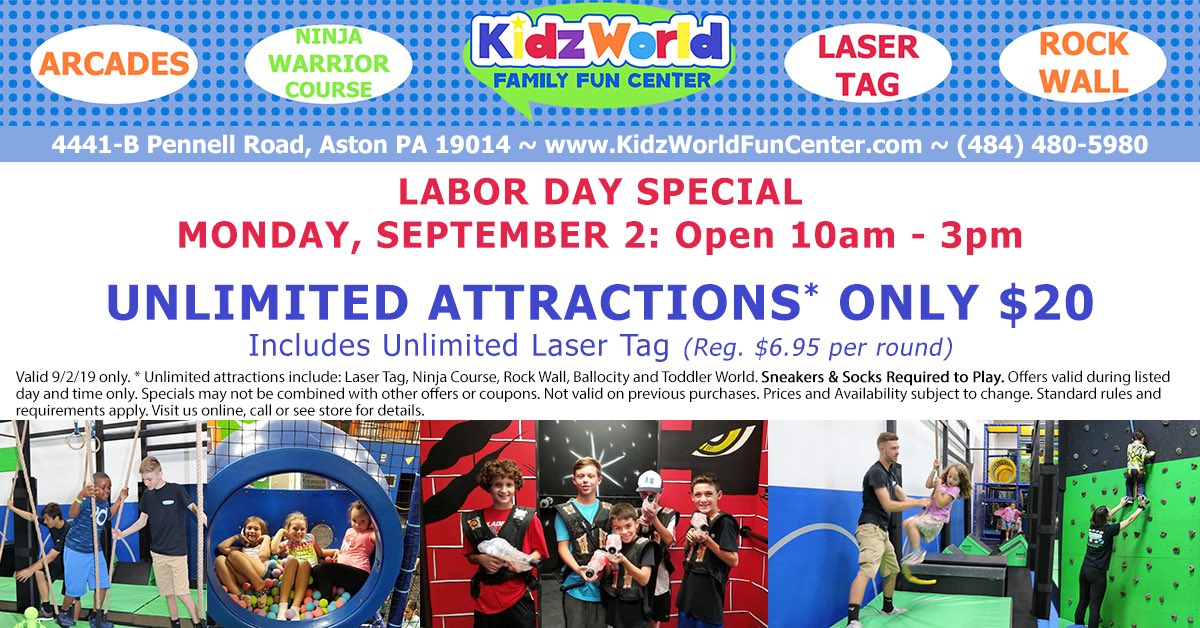#UnlimitedFun #LaserTag #LaborDay