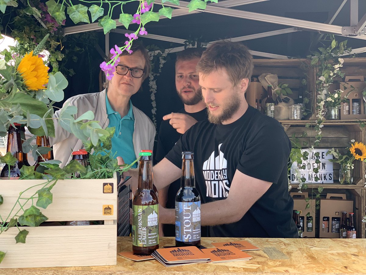 MDMBrewery's tweet photo. Thanks to Alex Riley from the @bbctheoneshow for popping by our stall at the @marketsmatter #youngtradersmarket https://t.co/fwZKKu6um6