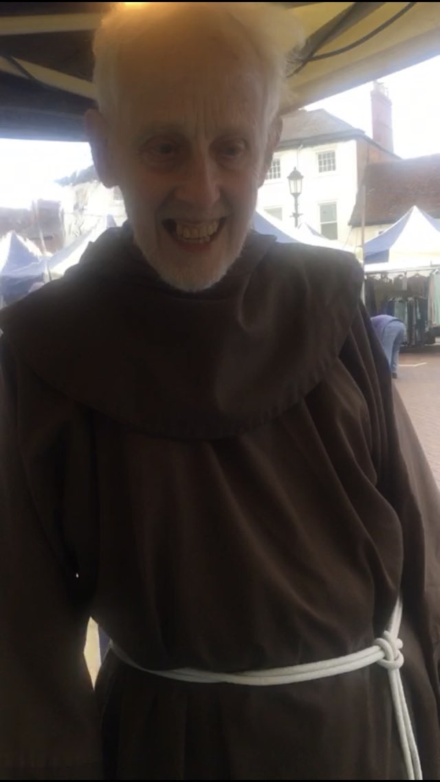 <a href="/MDMBrewery/">Modern Day Monks Brewery</a> <a href="/marketsmatter/">NMTF</a> Here is a Modern Day Monk who visited my #jewelry stall on Rother Street today. Now there’s a coincidence.