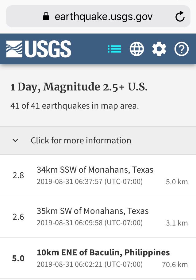 div_ini_ty's tweet photo. @RepDanCrenshaw texas has earthquakes... really weird statement you made on Rogan. this is just this morning. https://t.co/oxqsHSta9e