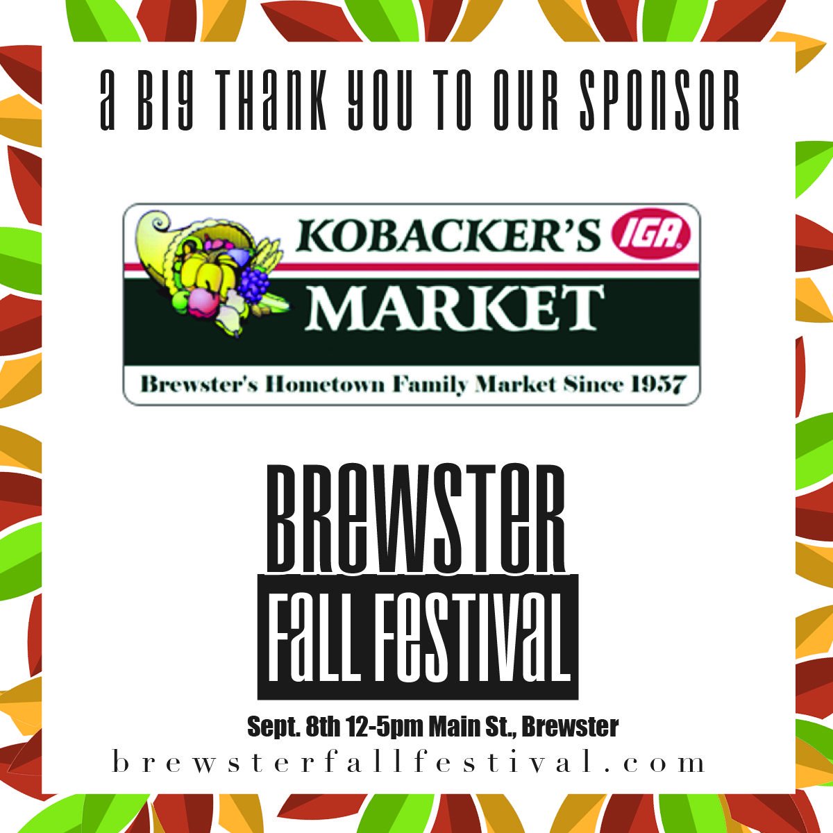 Who's ready for a PIE EATING CONTEST?!?!?!?  Thanks to our sponsor, Kobacker's Market, you'll be able to show off your skills Sunday, September 8th and become Brewster's Fastest Eating Pie Eater. #BFFNY2019 #BrewsterFallFestival #FamilyFriendly #BrewsterSpirit #BFFNY2019