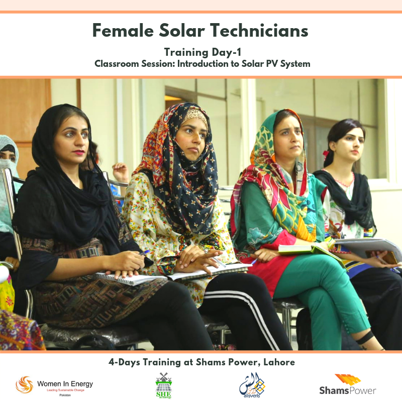 PkWomenInEnergy's tweet photo. Training the next generation of Female Solar Technicians!
Day-1 comprised of classroom sessions & an introduction to Solar PV Systems. Stay tuned for updates from this 4-days training, joined by a team of expert trainers from Shams Power!
#femalesolartechnicians #womeninenergy https://t.co/L73uiayisK
