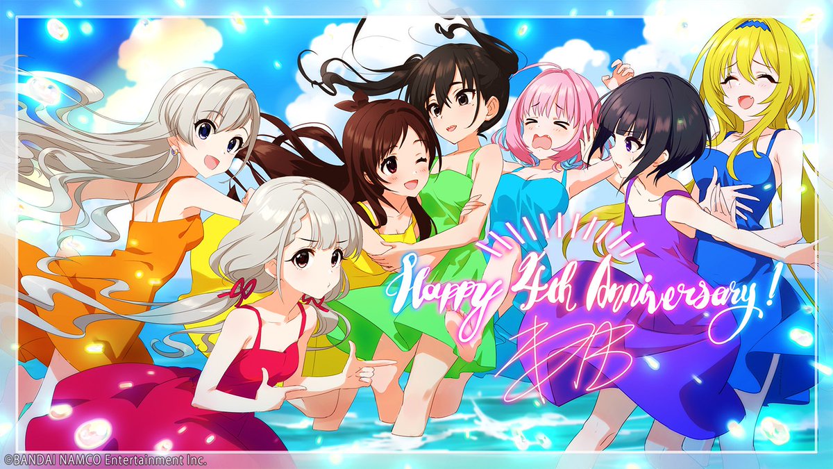 杏仁豆腐 Rt デレステ4周年 直前 おめでとうございます わたしはアイドルみんな大好きです もっと沢山の子を1枚の中に描けるように 来世は腕５０００本くらい生やして生まれ変わるからみんな待っててくれよな